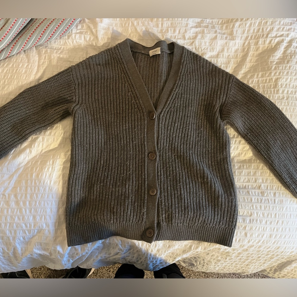 WILFRED ARITZIA wool cardigan dark olive